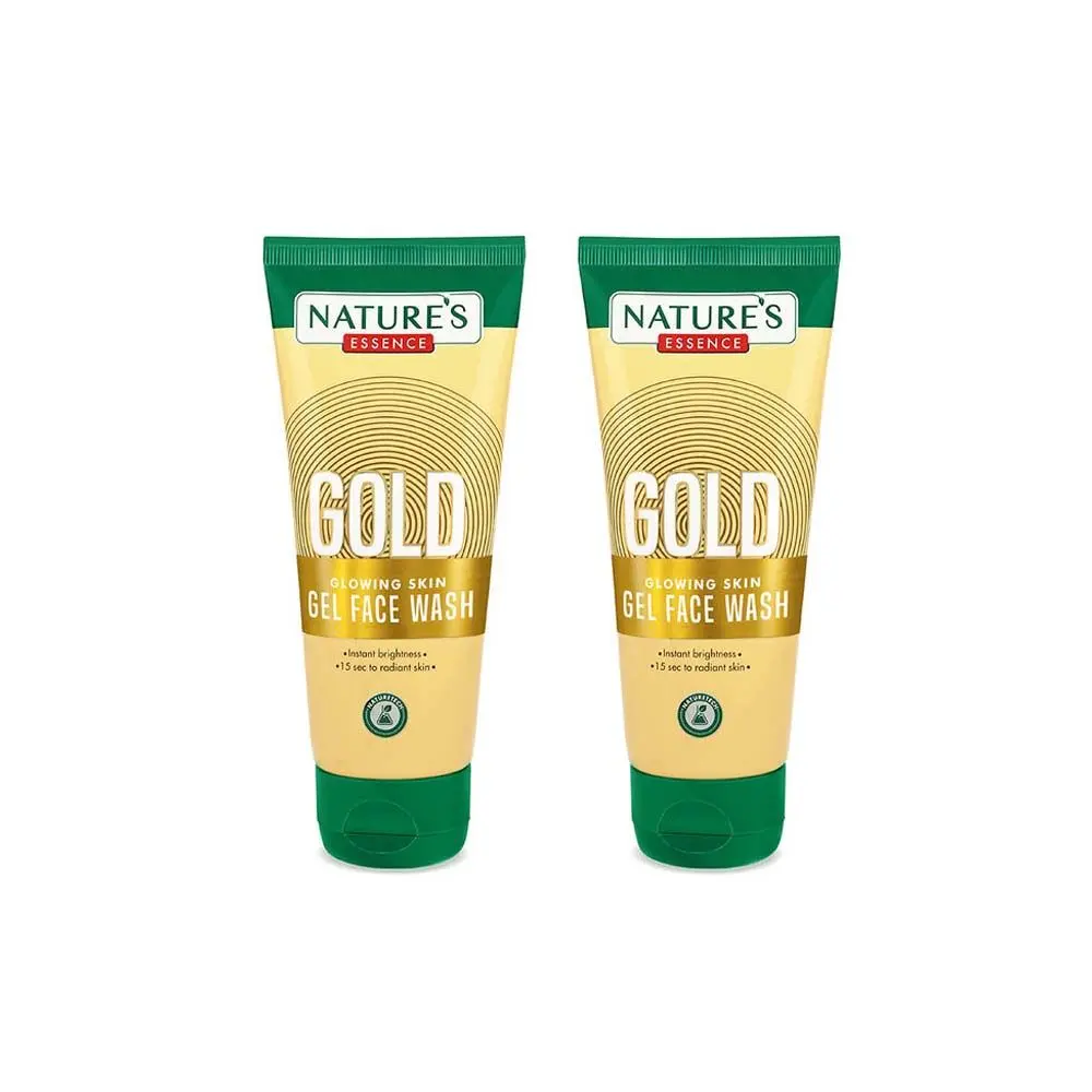 Nature's Essence Gold Glowing skin gel face wash Pack of 2