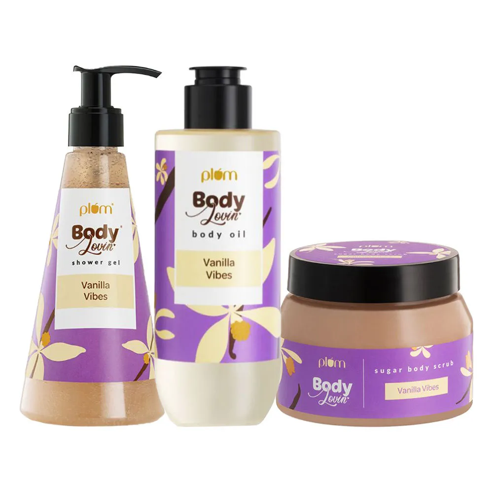 Plum Bodylovin' Vanilla Vibes Body Polishing Trio