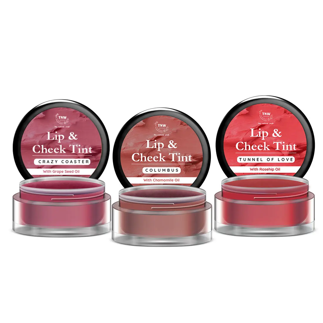 Combo of 3- Columbus Lip Tint 5gm & Tunnel Of Love Lip Tint 5gm & Crazy Coster Lip Tint 5gm