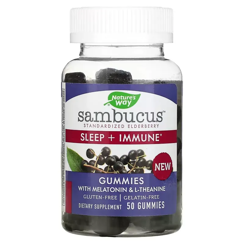 Sambucus, Sleep + Immune with Melatonin & L-Theanine, 50 Gummies