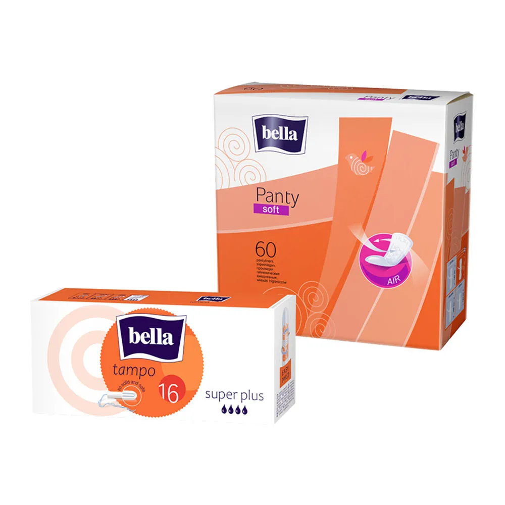 Bella Panty Soft Air Pantyliner + Bella Tampo Super Plus Tampon Combo