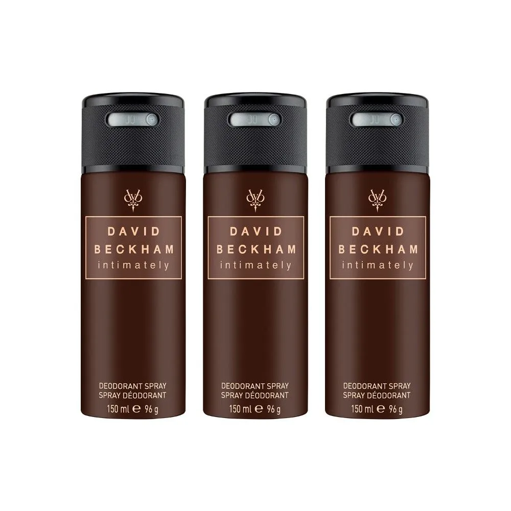 David Beckham Intimately Man Deodorant Spray (Pack Of 3)