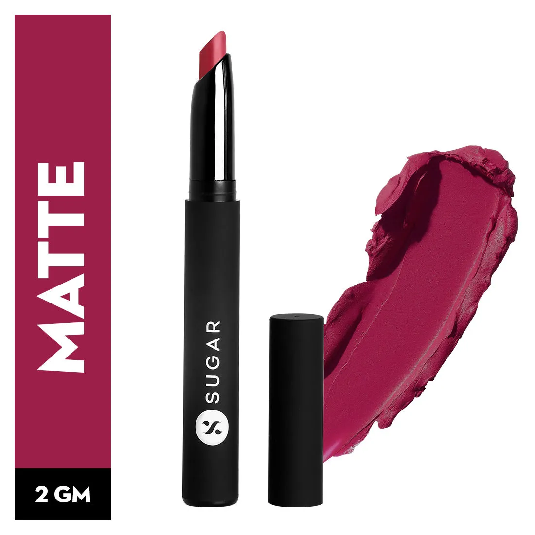 SUGAR Matte Attack Transferproof Lipstick - 01 Bold Play (Cardinal Pink)