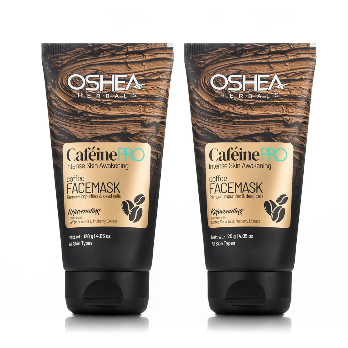 OSHEA HERBALS CAFEINE PRO Intense Skin Awakening Coffee FACEWASH (Pack of 2 )