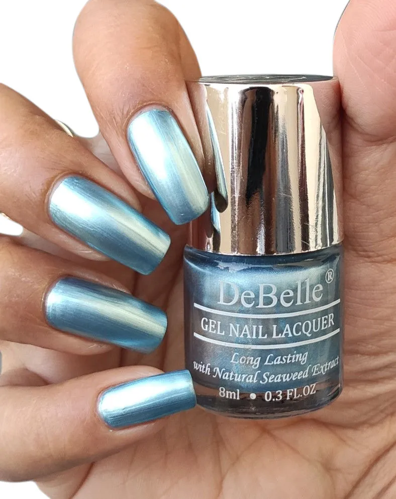 DeBelle Metallic Gel Nail Lacquer - Aqua Frenzy