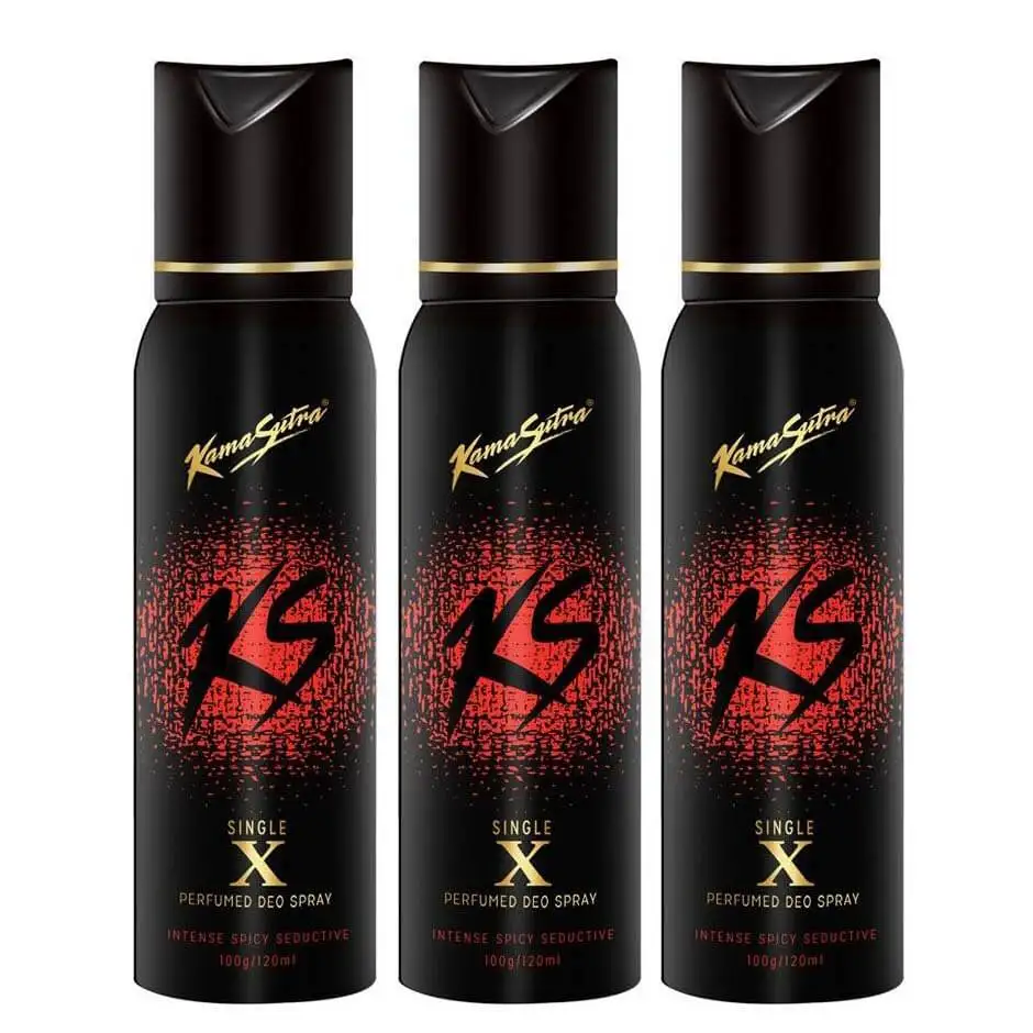 Kamasutra X Deo Pack of 3,  120 ml  for Women & Men