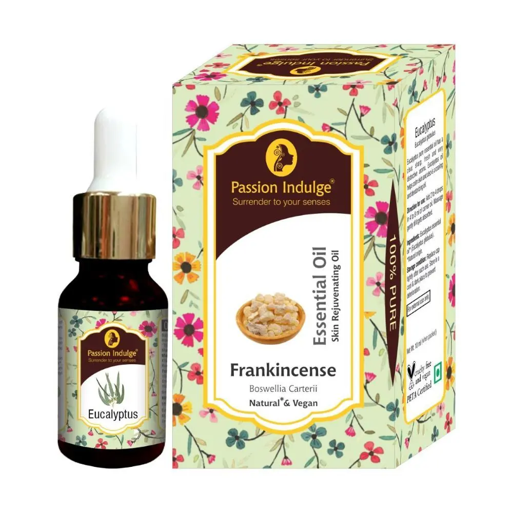 Passion Indulge FRANKINCESE Essential Oil for rejuvinate ageing and dull skin, reduce pain and sores 10ML
