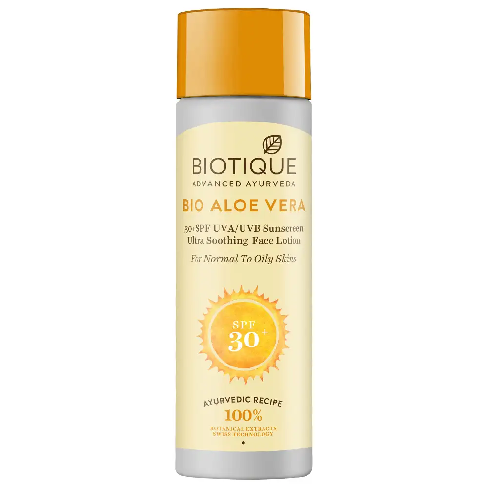 Biotique Face & Body Sun Lotion,  120 ml  Bio Aloe Vera SPF 30