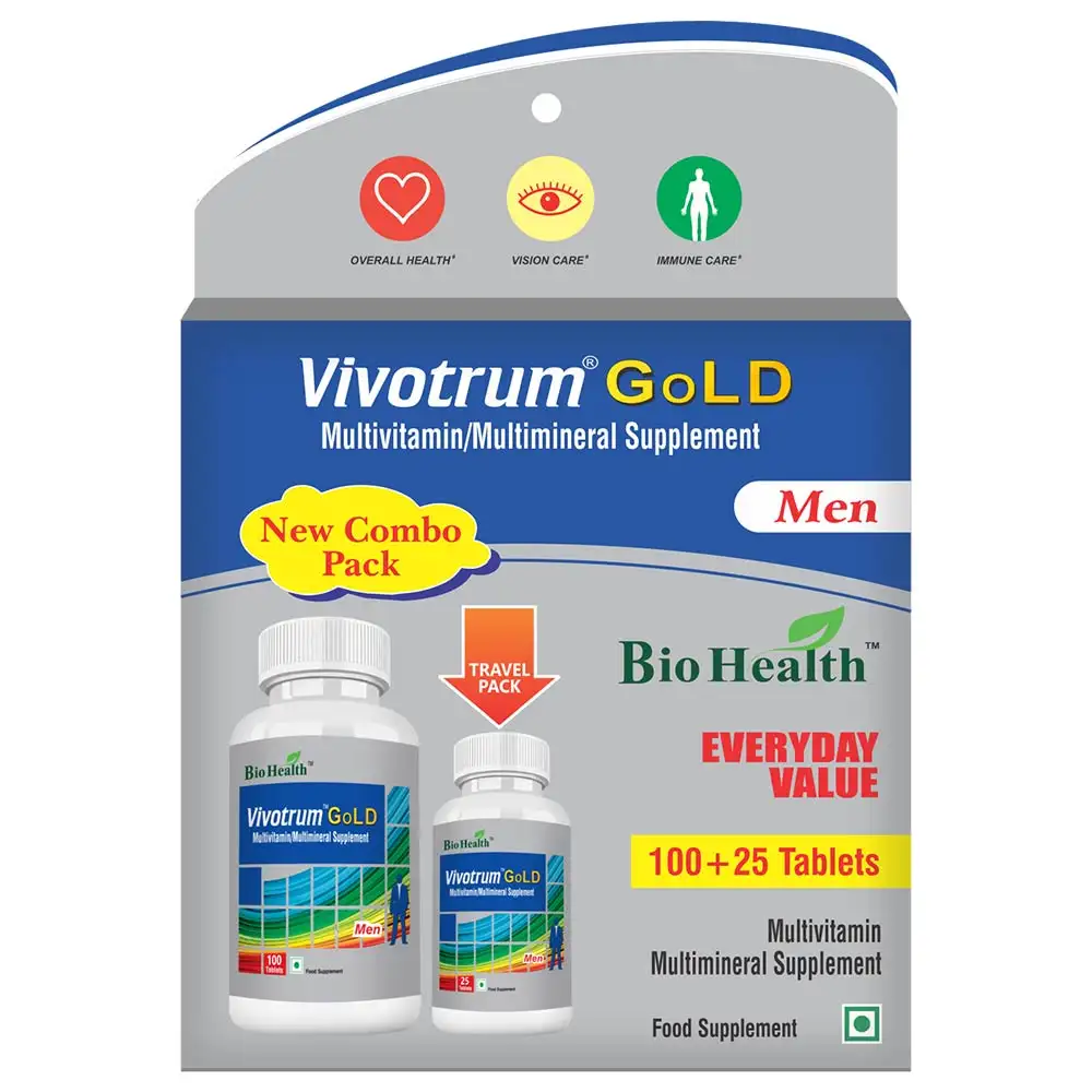 Bio Health Vivotrum Gold Men,  125 tablet(s)  Unflavoured Combo