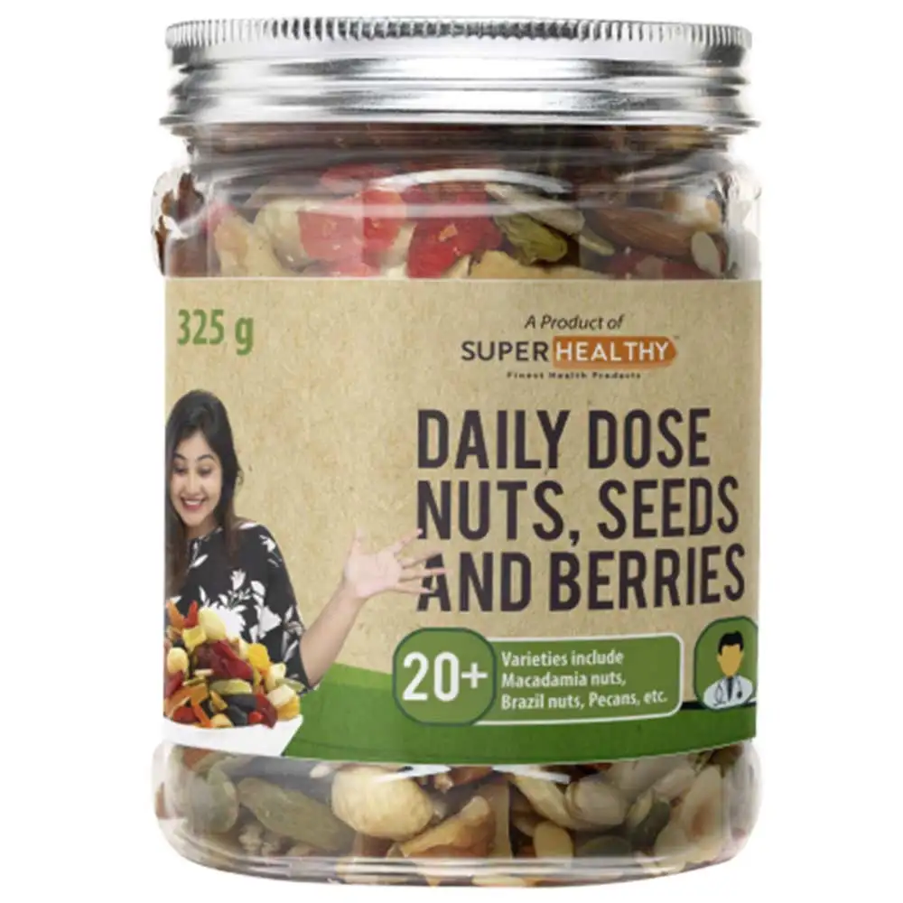 SuperHealthy Daily Dose- Nuts, Seeds & Berries,  0.325 kg  Natural