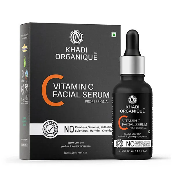 Khadi Organique Vitamin C Face Serum For Youthful & Glowing Skin