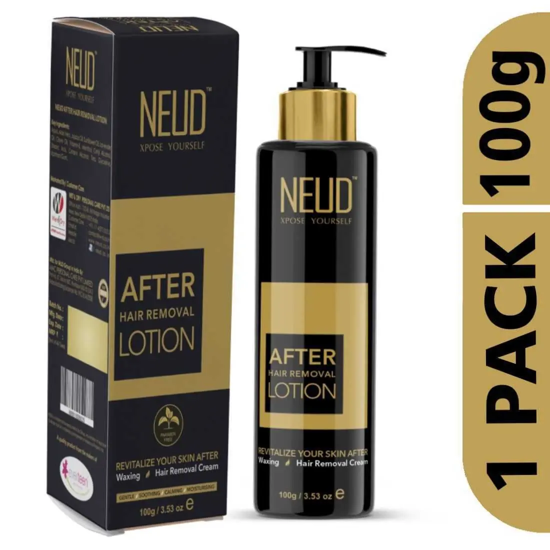 NEUD After Hair Removal Lotion for Skin Care in Men and Women - 1 Pack (100 g)