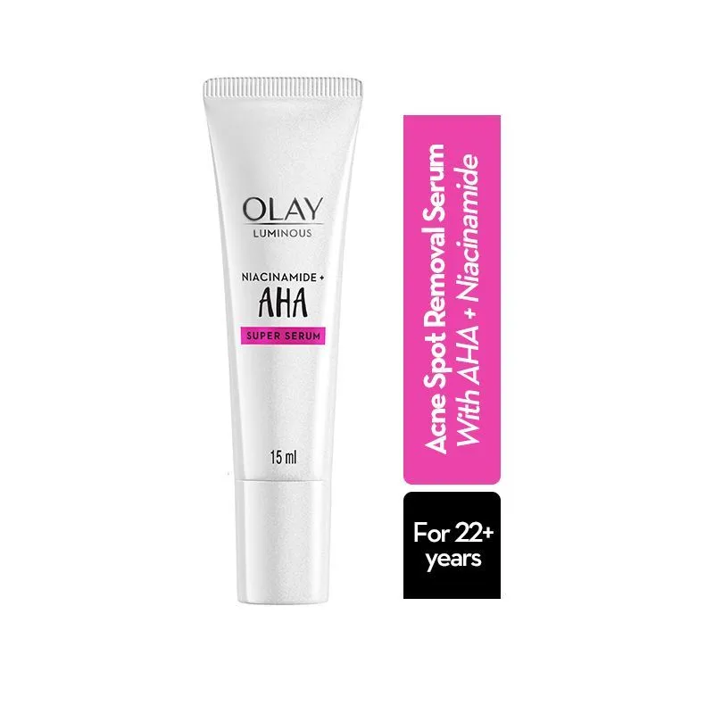 Olay Aha & Niacinamide Super Serum , Acne Mark & Spot Removal Serum - For All Skin Types