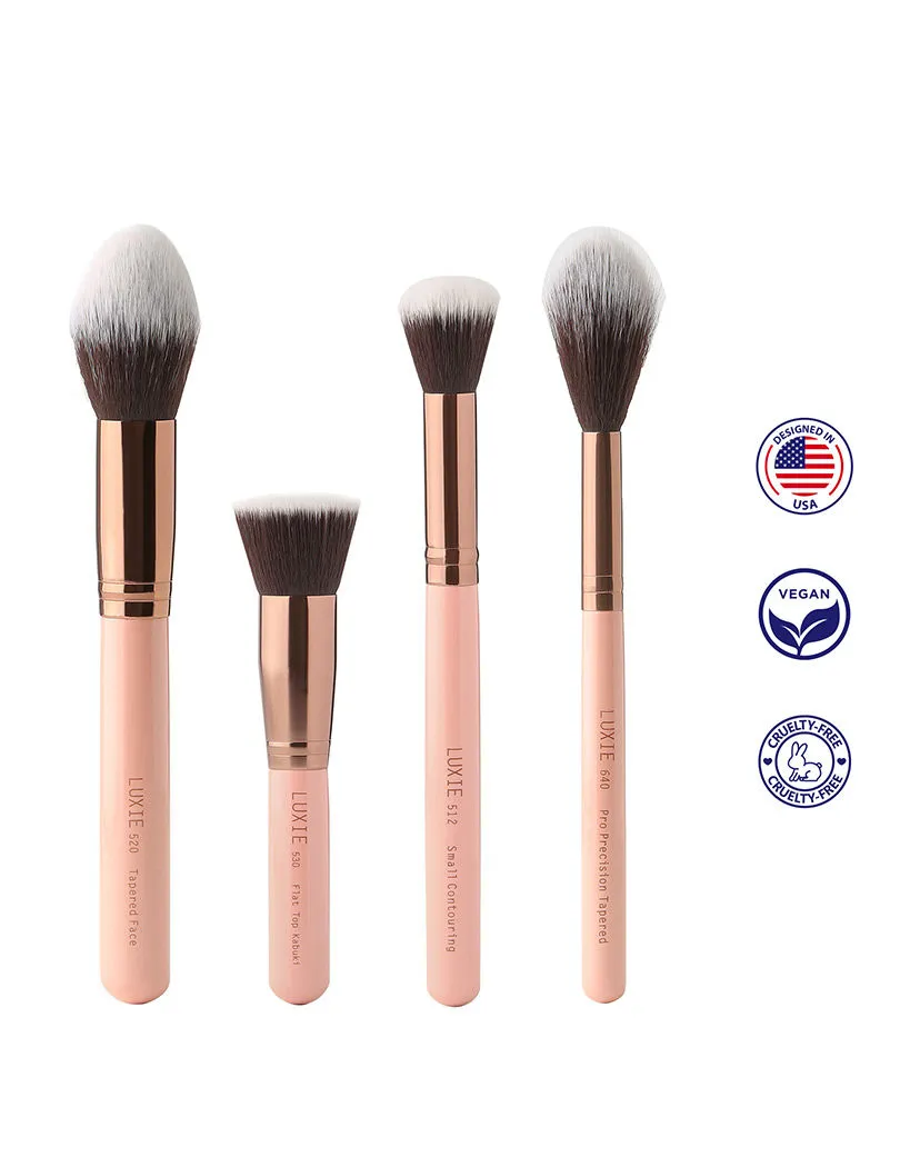 LUXIE Powder Contour Set Rose Gold