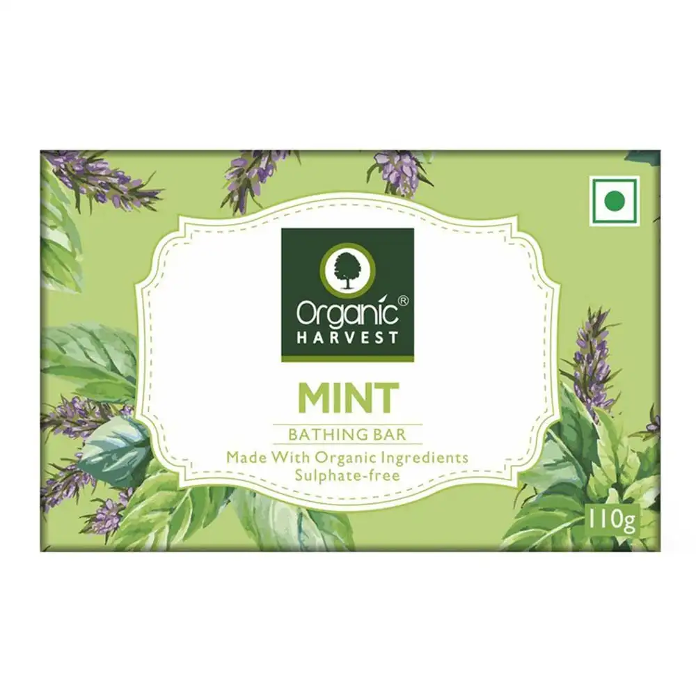 Organic Harvest Bathing Bar,  110 g  Mint