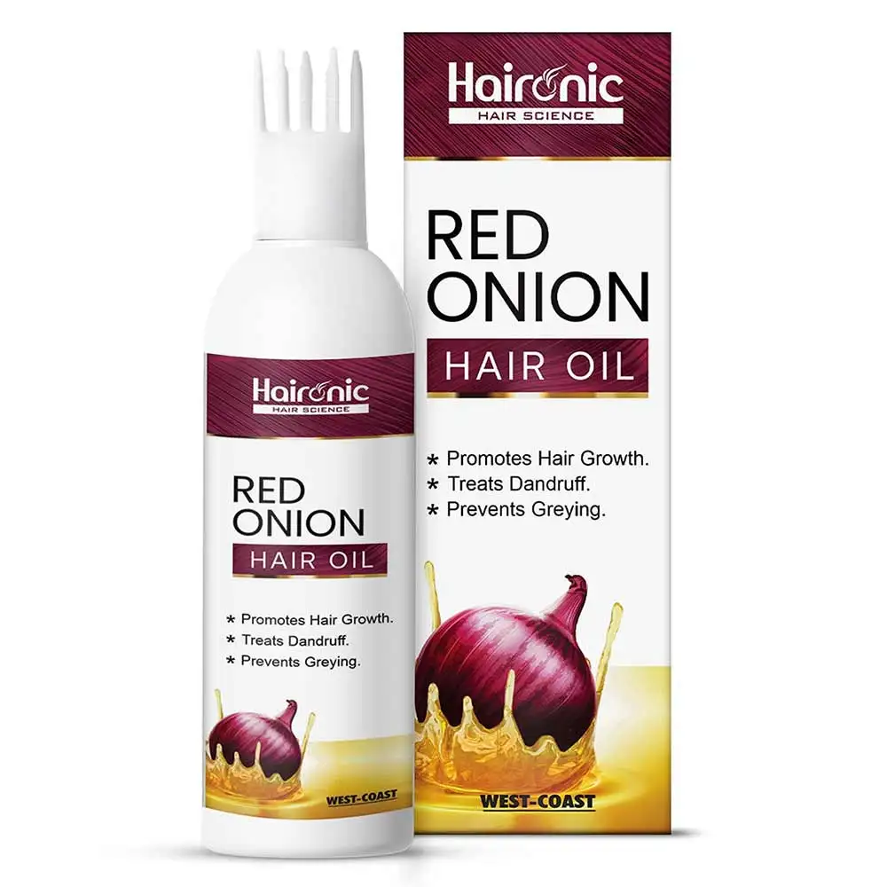 Haironic Red Onion Hair Oil,  100 ml  for All Hair Types