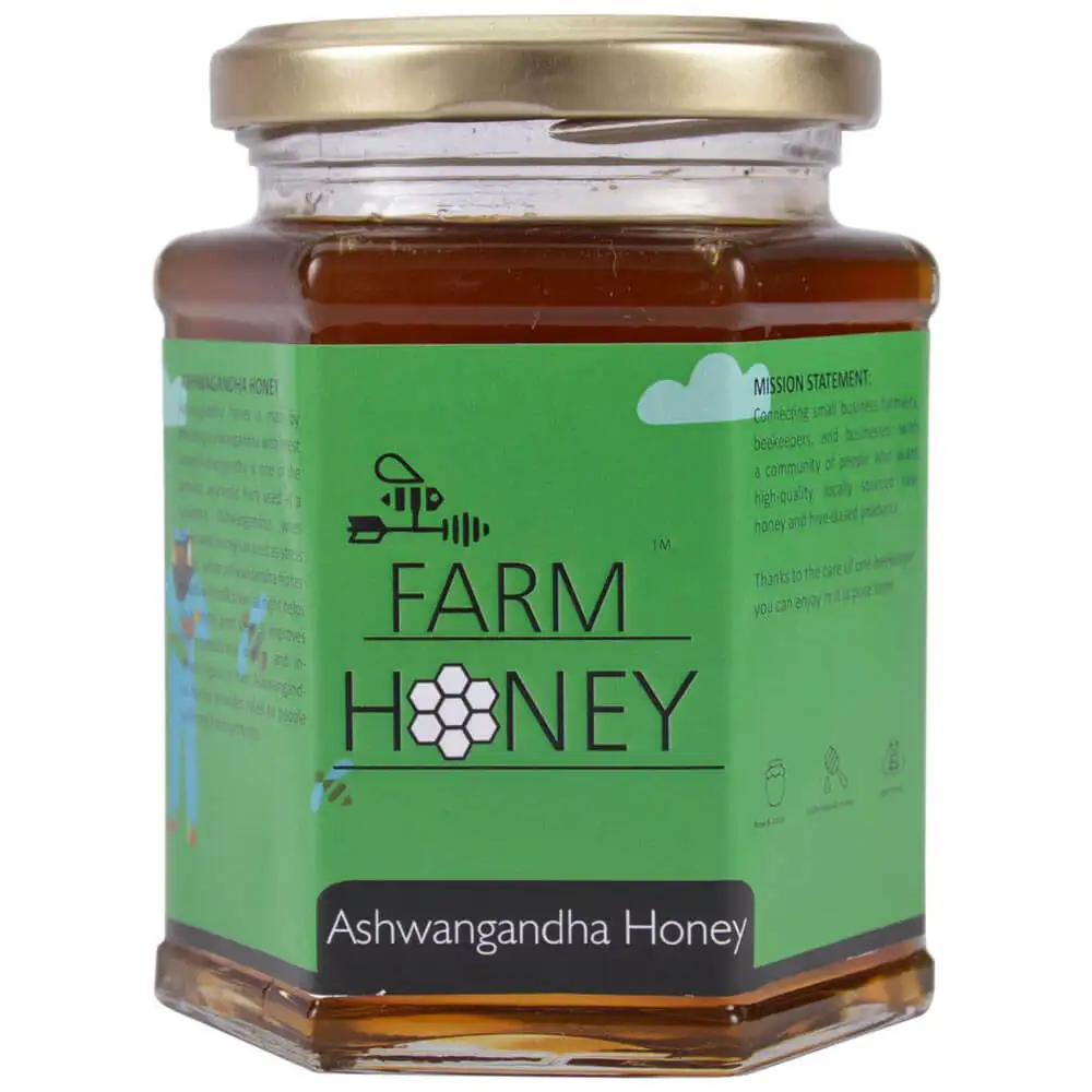 Farm Honey Aswaghandha Honey,  250 g  Unflavoured