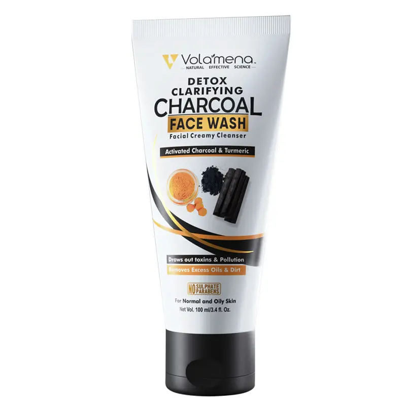 Volamena Detox Clarifying Charcoal Facial Creamy Cleanser (100 ml)