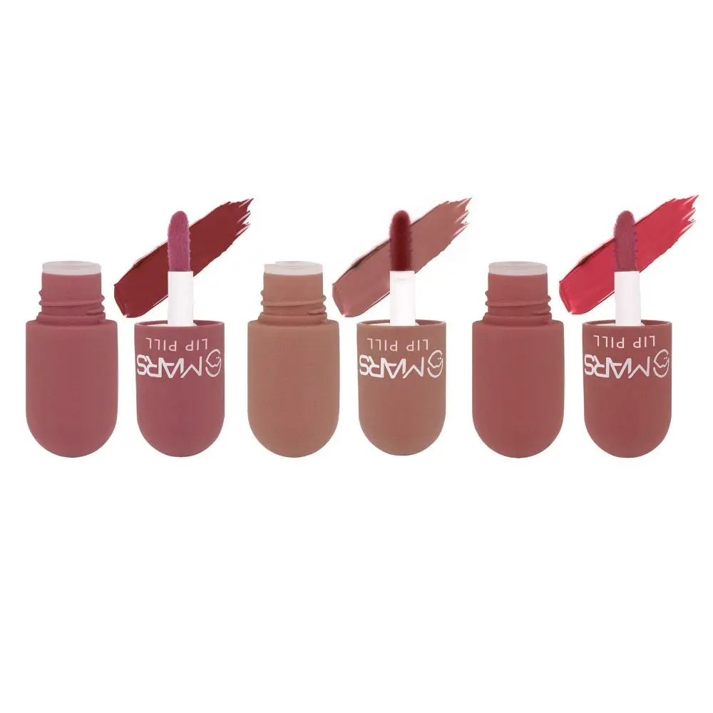 MARS Lip Pill Mini Lipstick Set of 3 | High Pigment Matte Lipstick - Set B | 3g*3