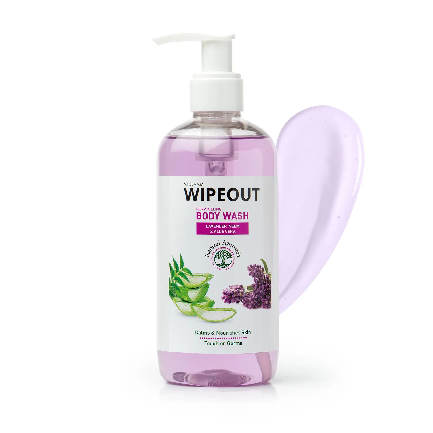 MyGlamm Wipeout Germ Killing Body Wash - Lavender Neem Aloe Vera