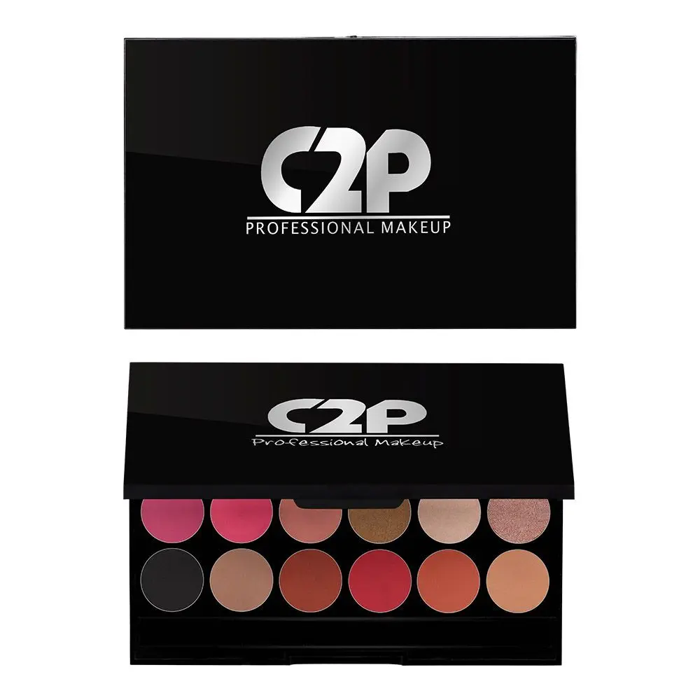 C2P Pro Professional Deep Rose Eyeshadow Palette