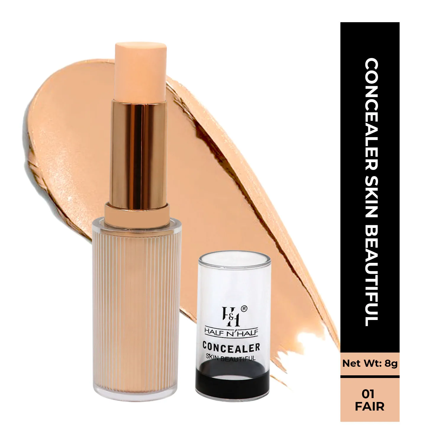 Half N Half Make Up Concealer Skin Beautiful - Fair