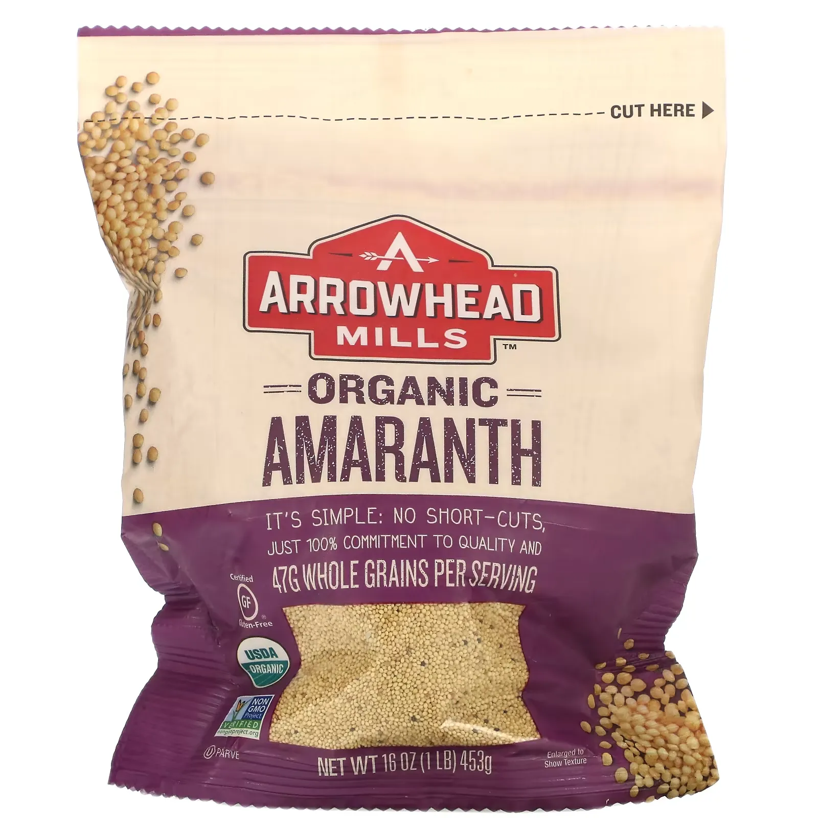 Organic, Amaranth, 16 oz (453 g)