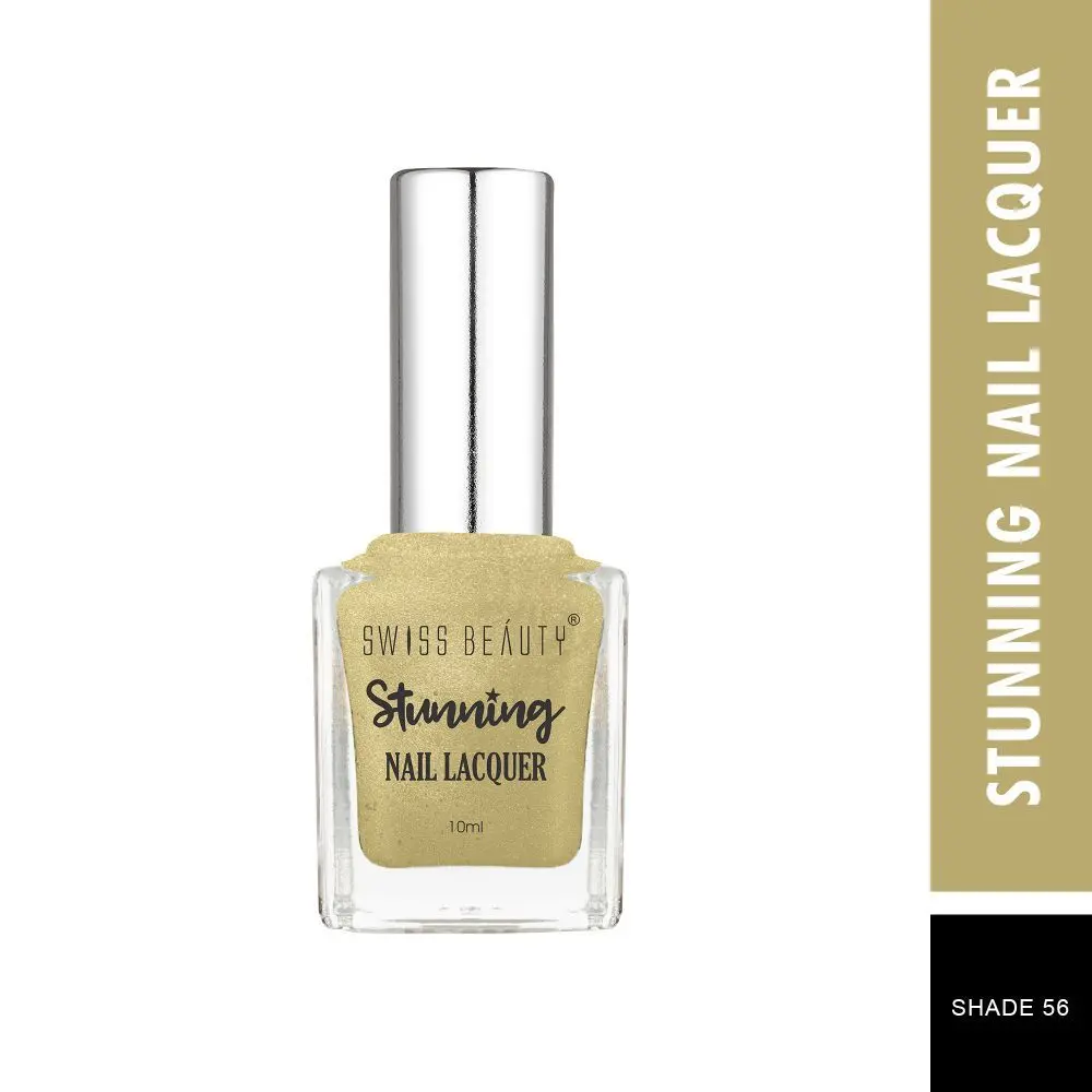 Swiss Beauty Stunning Nail Lacquer 56 Gold Stone (10 ml)