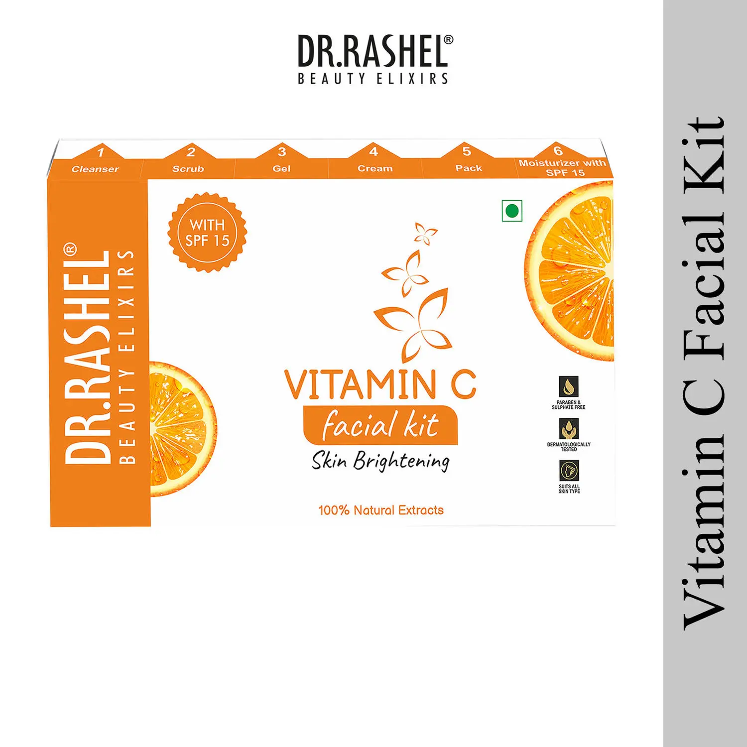 Dr.Rashel Vitamin C Facial Kit For Skin Brightening With Spf15 Moisturizer