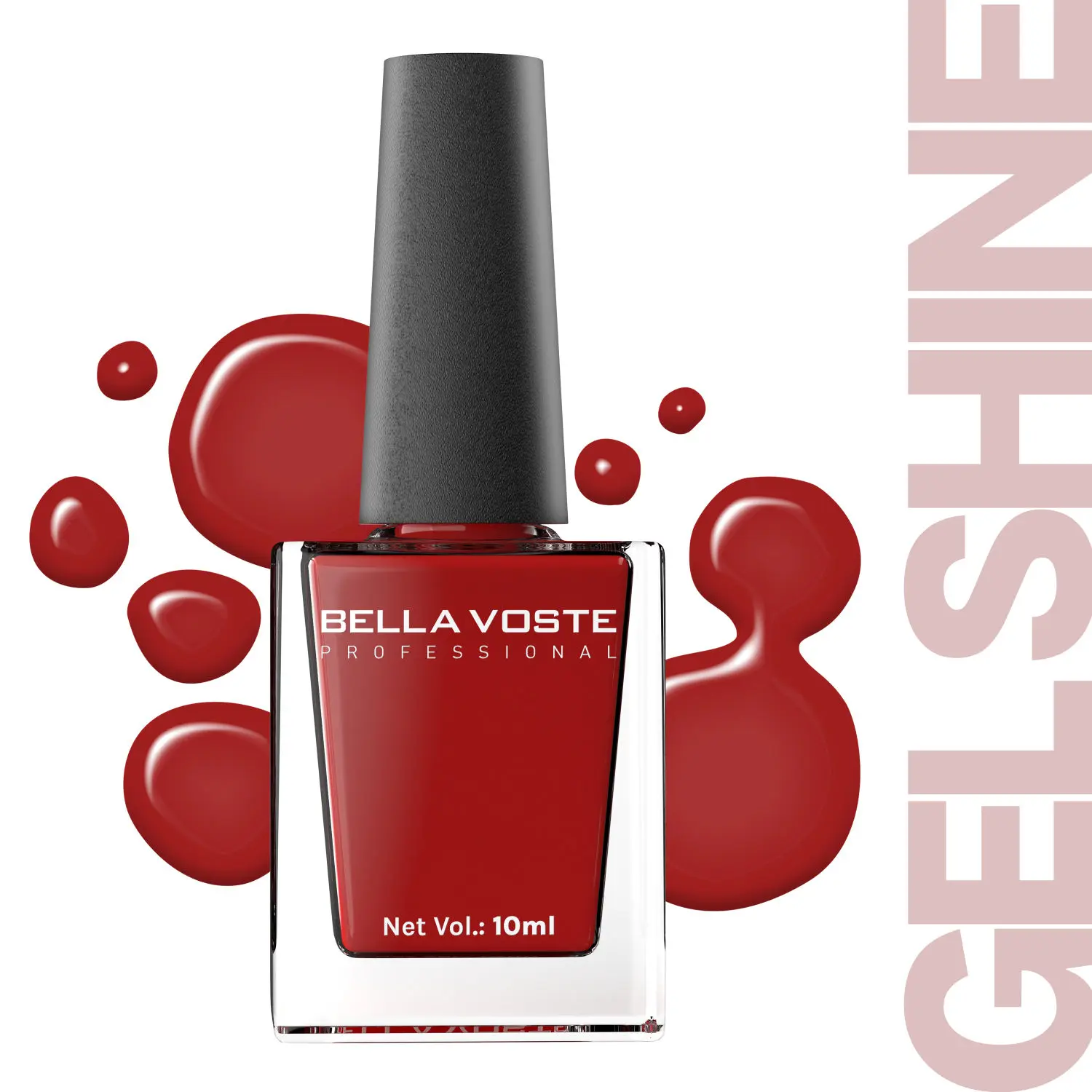 Bella Voste Gel Shine Nail Paints | Quick Drying Formula | Cruelty Free | Paraben Free & No Harmful Chemicals| Vegan | Lasting for 7 Days & more | Chip Resistant | High Shine Formula with Smooth & Easy Application | Shade no - R03