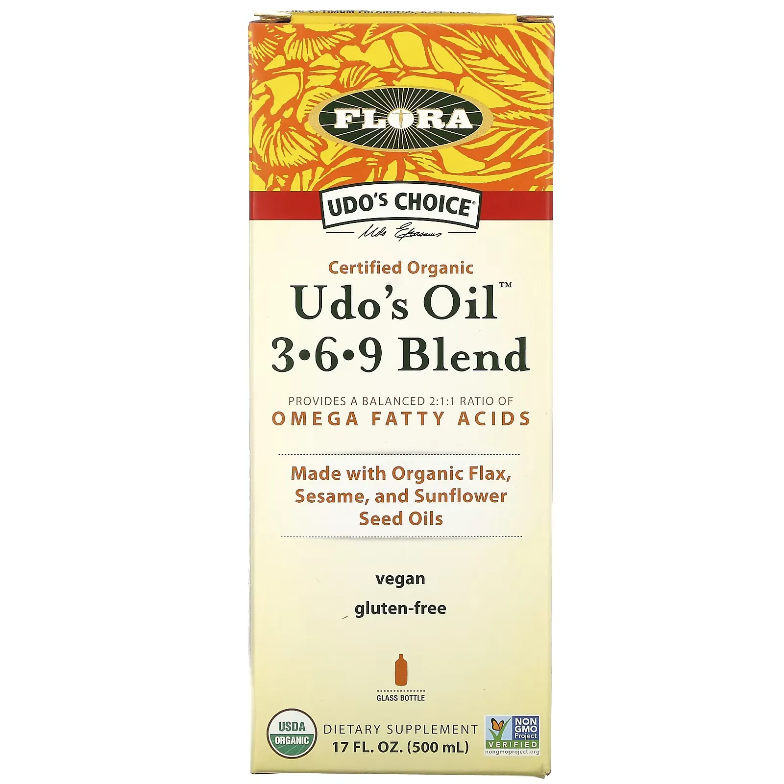 Udo's Oil 3-6-9 Blend, 17 fl oz (500 ml)