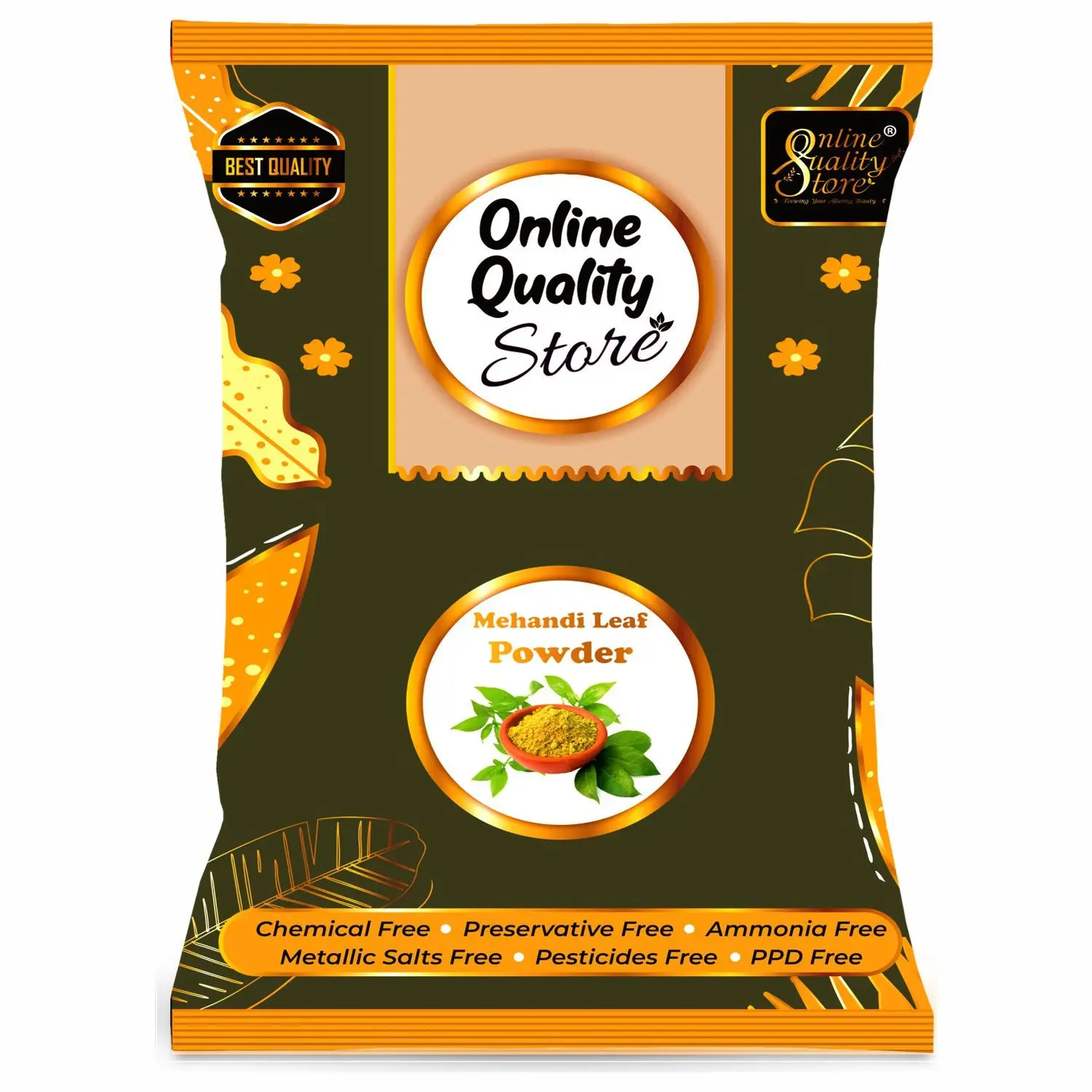 Online Quality Store Mehendi Powder - 430 g |mehendi powder natural |henna powder for hair colour |Lawsonia Inermis |Mehndi Powder for Hair Color{Mehandi_powder_480gm}