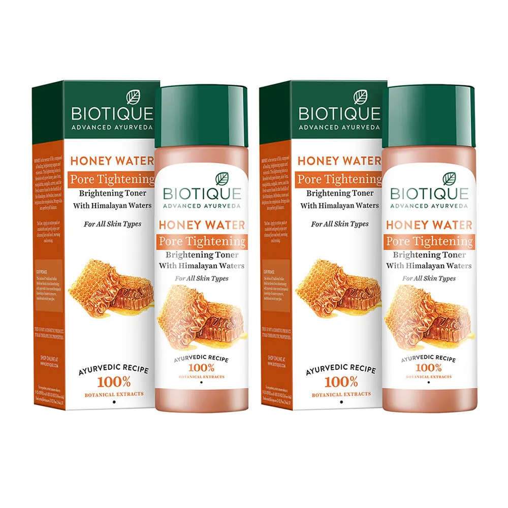 Biotique Natural Pore Tightening Toner With Himalayan Waters (Pack Of 2)