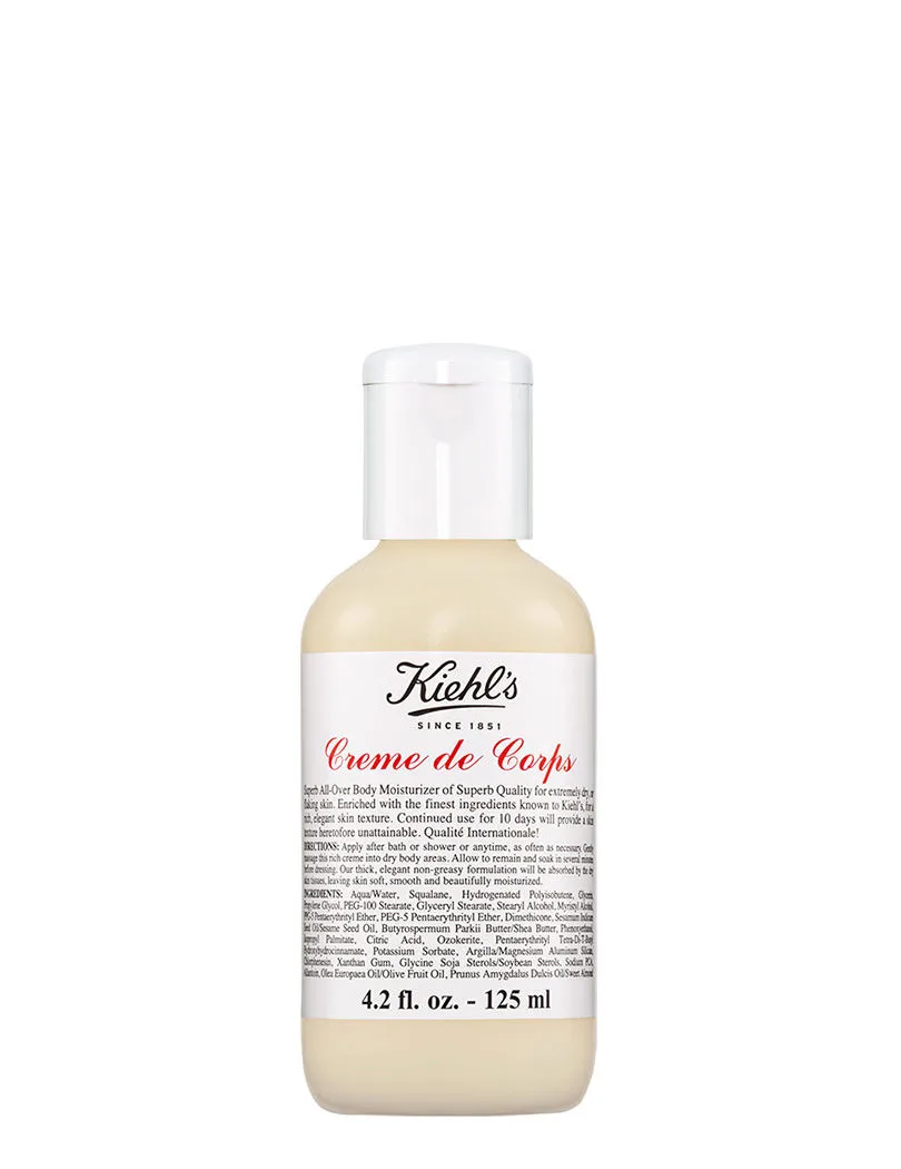 Kiehls Creme De Corps Body Moisturizer With Cocoa Butter, Squalene & Beta Carotene