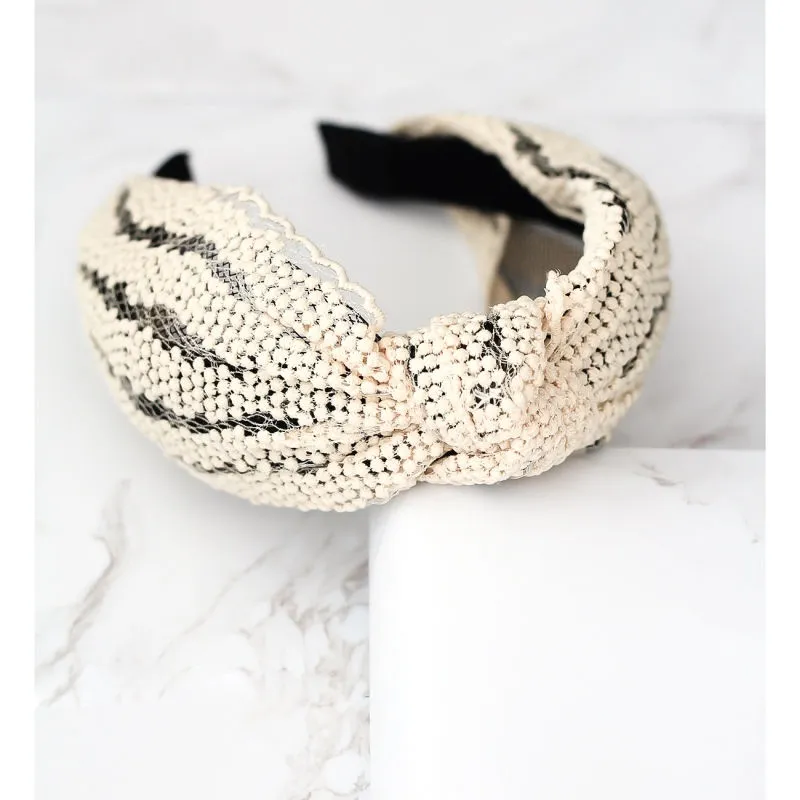 Bellofox Off-White Crochet Hairband