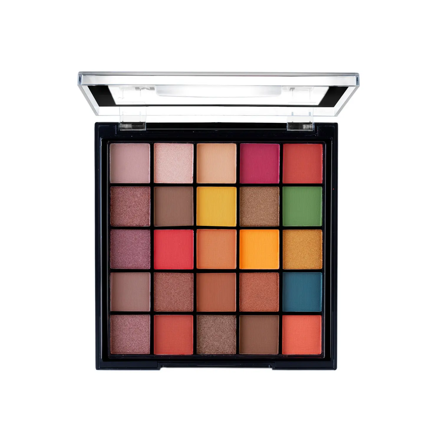 MARS Makeup Kit with 25 Shades Eyeshadow Pallete, Blusher, Highlighter, Bronzer and 7 Shades Lip Pallete - 01