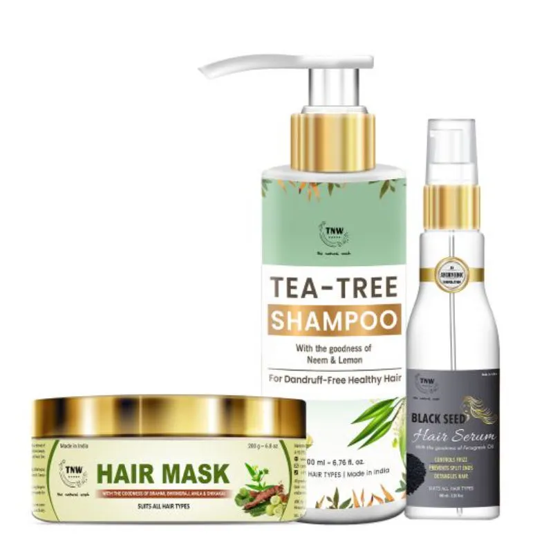 TNW The Natural Wash Amla Hair Mask + Hair Serum + Tea Tree Shampoo