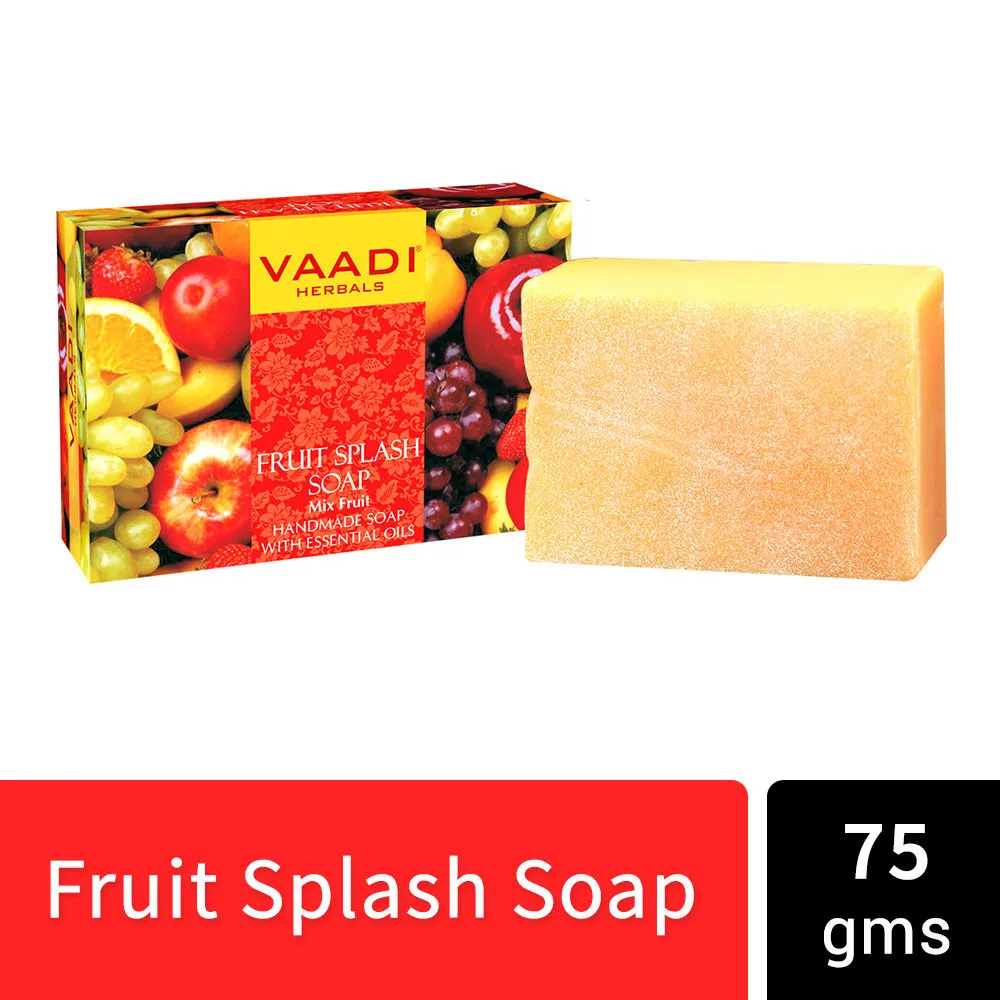 Vaadi Herbals Fruit Splash Soap Mix Fruit Handmade Soap With Essential Oils