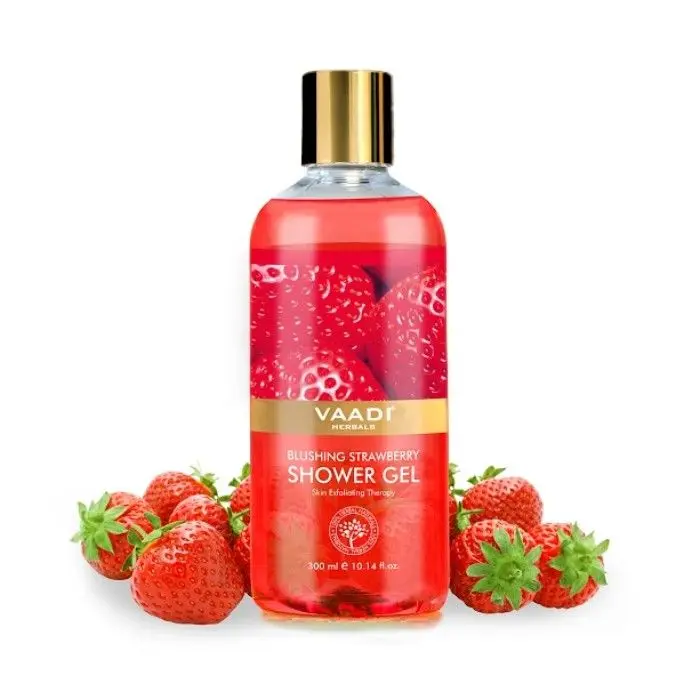 Vaadi Herbals Blushing Strawberry Shower Gel (300 ml)