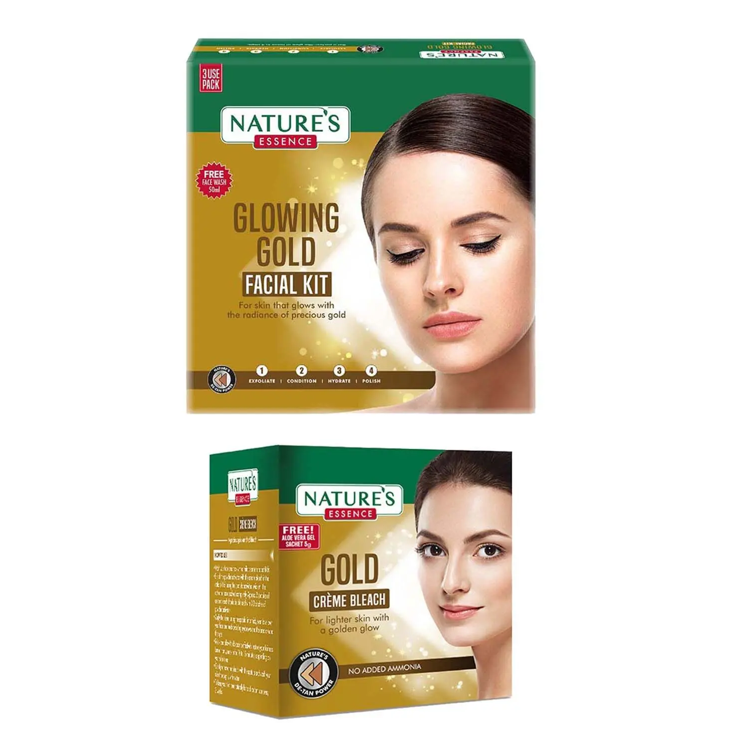 Nature's Essence Party Ready Glowing Gold Combo, 81g