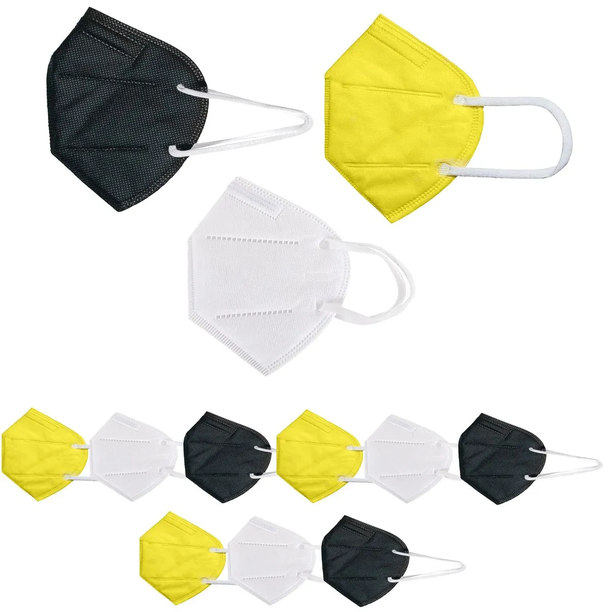 OOMPH Pack of 12 Kn95/N95 Anti-Pollution Reusable 5-Layer Mask