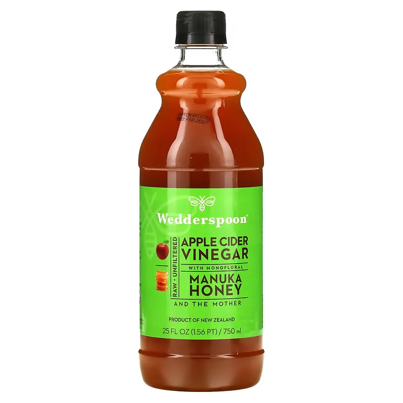 Raw Apple Cider Vinegar with Monofloral, Manuka Honey, 25 fl oz (750 ml)