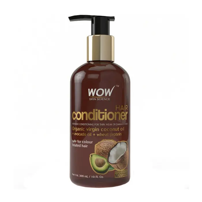 WOW Skin Science Hair Conditioner With Organic Virgin Coconut Oil + Avocado Oil (300 ml)