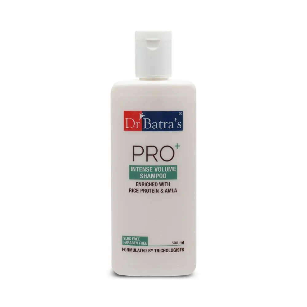 Dr Batra's Pro+ Intense Volume Shampoo Enriched With Rice protein & Amla - 500 ml