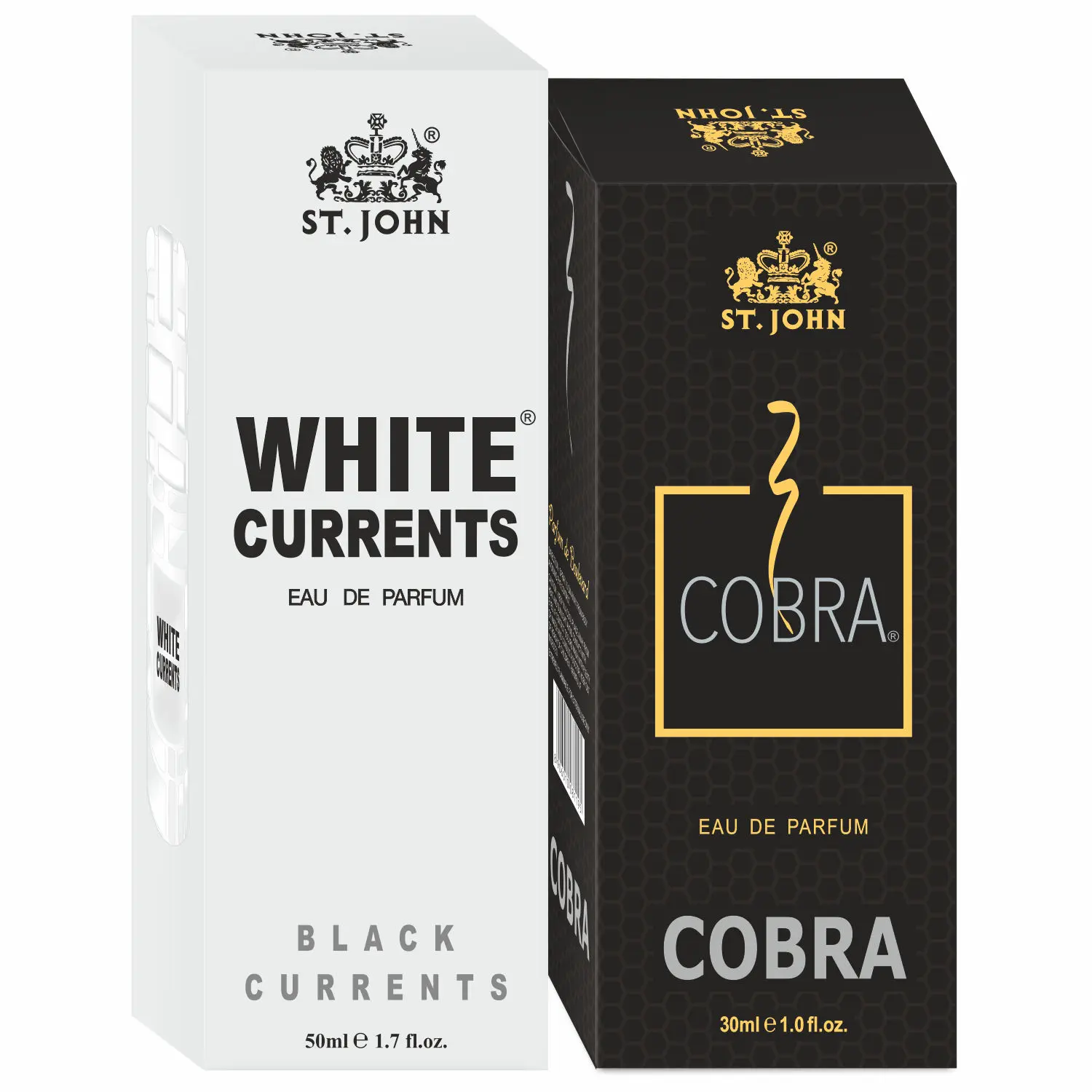 ST-JOHN Cobra 30ml & White Current 50ml Body Perfume Combo Gift Pack Eau de Parfum - 80 ml (For Men & Women)