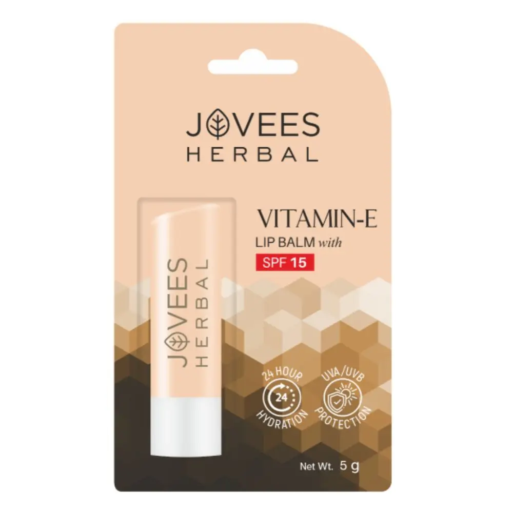 Jovees Herbal Vitamin E Lip Balm with SPF 15-5 g