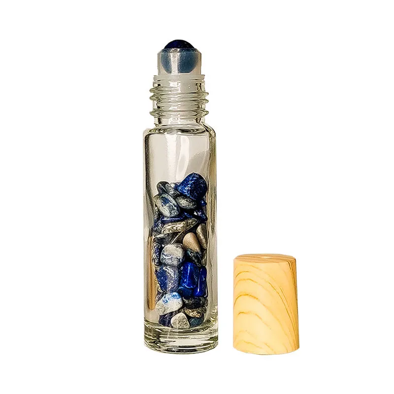 Le Marbelle Blue Sodalite Face Roller Bottle Face Massager For Face, Neck Glow & Skin Brightening