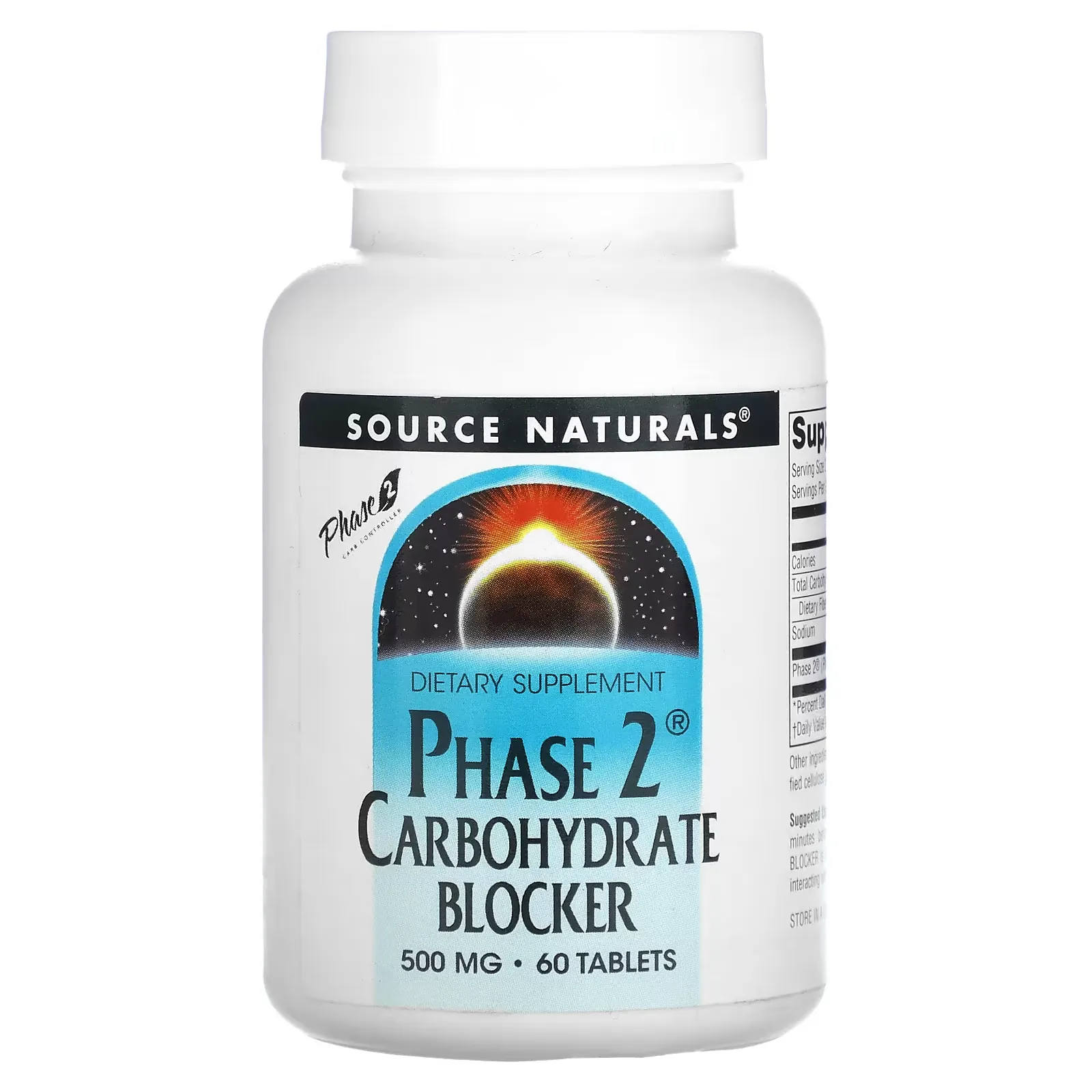 Phase 2 Carbohydrate Blocker, 500 mg, 60 Tablets