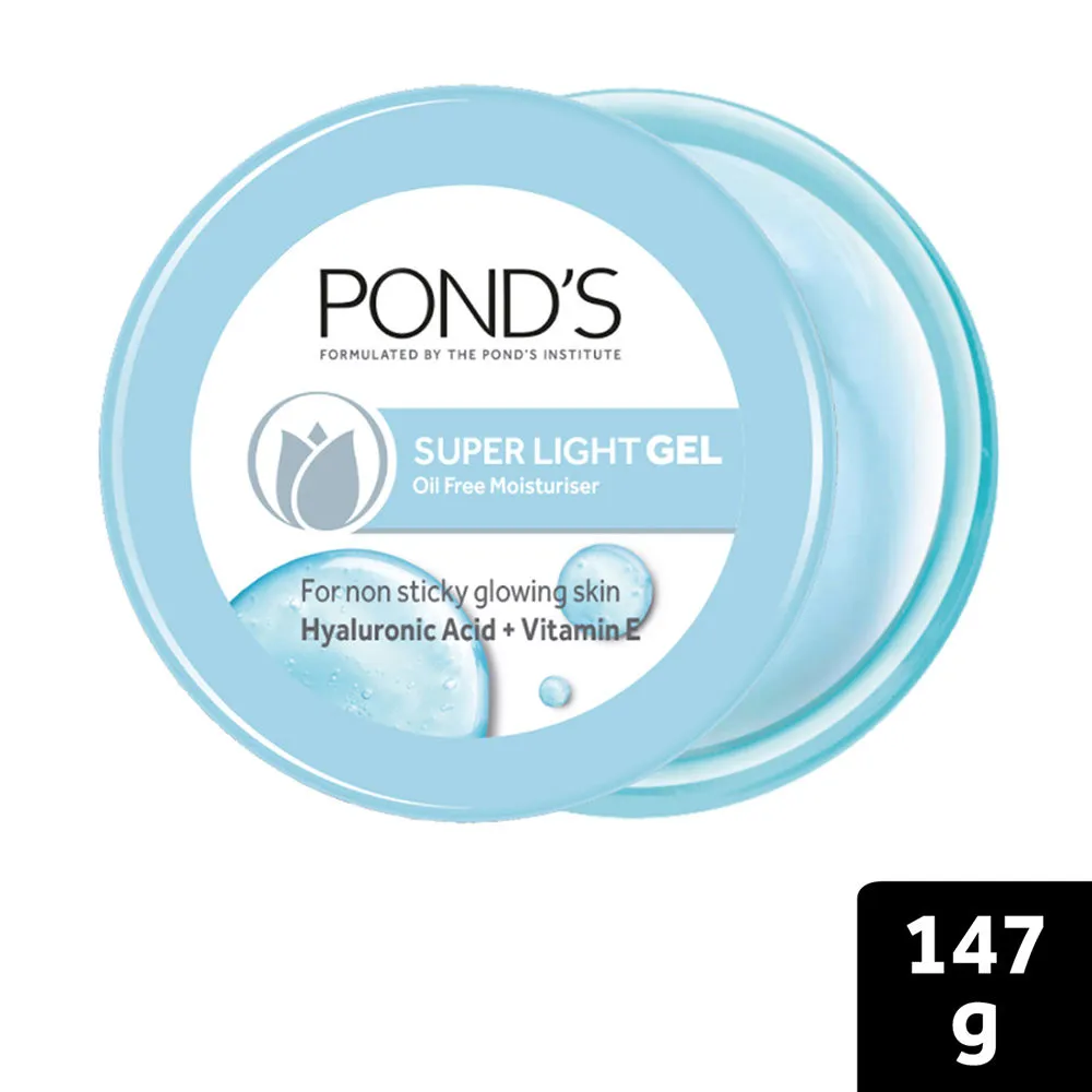 Ponds Super Light Gel Oil Free Moisturiser With Hyaluronic Acid + Vitamin E