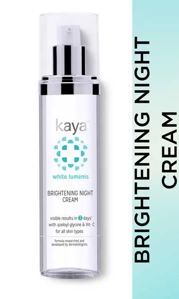 Kaya Brightening Night Cream, with Azeloyl Glycine & Vitamin C for all skin types